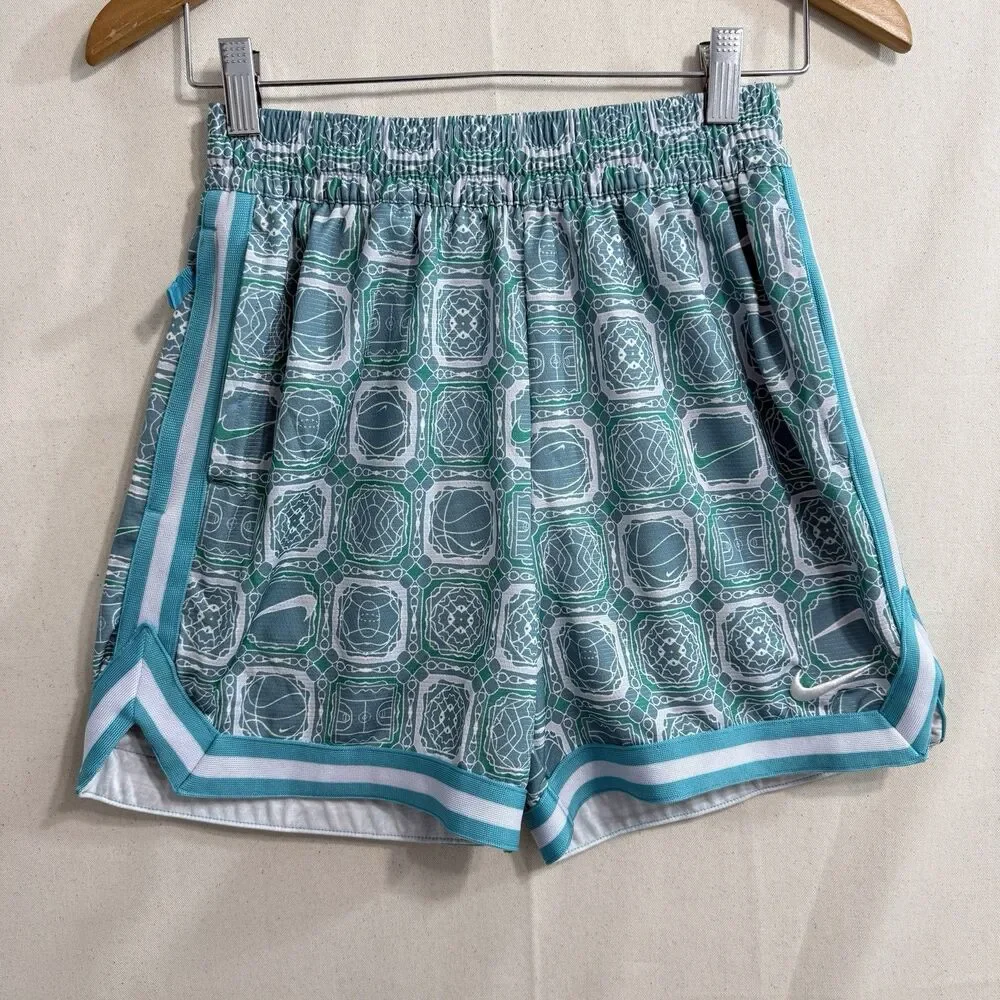 Nike Dri-FIT Youth Large Athletic Running Shorts Blue Printed UnLined